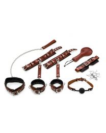 Exclusive Real Leather Bondage Set - Gladiator I