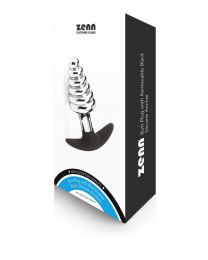 Butt Plug with Removable Black Silicone Anchor