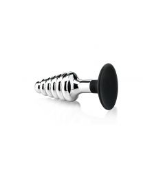 Butt Plug with Removable Black Silicone Base