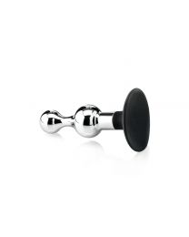 Butt Plug with Removable Black Silicone Base