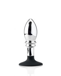 Butt Plug with Removable Black Silicone Base