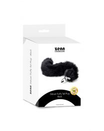 Deluxe Fluffy Tail Plug - Black