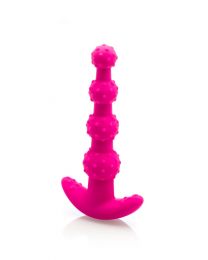 Silicone Anal Plug With 4 Beads – Pink