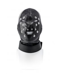 Leather mask, closed - M/L