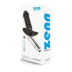 Premium Ribbed Butt Plug with Strong Vibrating Bullet